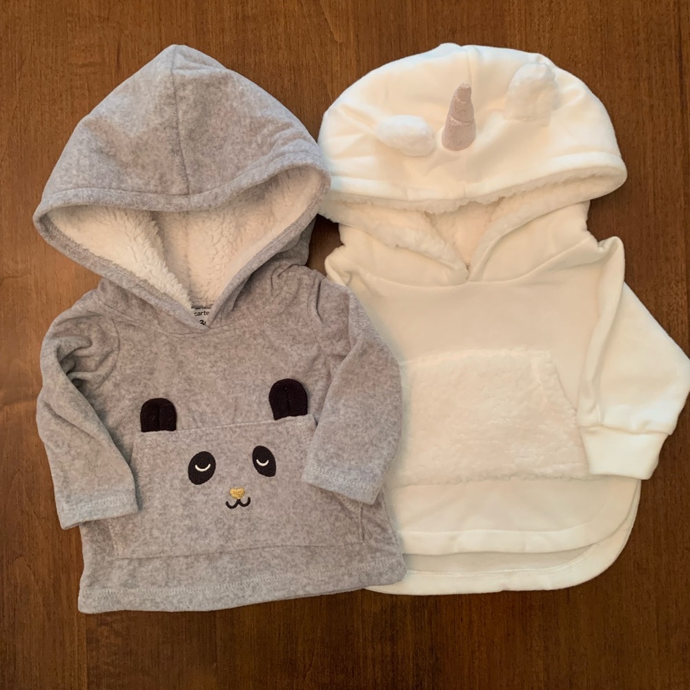 Infant Pullover Hoodie Bundle of 2